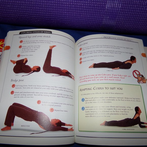 DK Keep It Simple Series (KISS) Yoga Book & New Purple 5 mm Yoga Mat - Picture 7 of 16